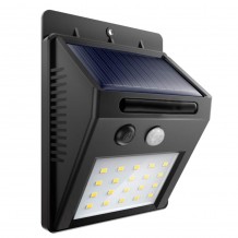 Lampa cu panou Solar AKU Reflector 20 LED Detectie miscare cu Acumulator ideal  holuri exterioare gradini alei parcuri zone agrement AK6504